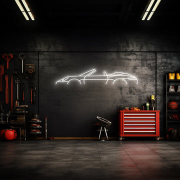 911 Model 992 Cabrio Neon Silhouette
