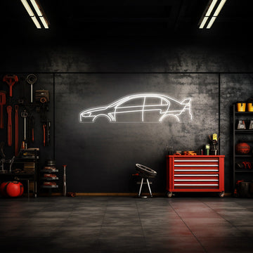 Lancer Evo X Neon Silhouette