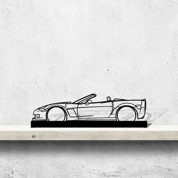 C6 Cabrio Silhouette Metal Art Stand