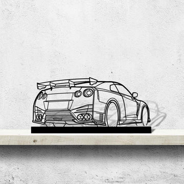 GTR Nismo Angle Silhouette Metal Art Stand