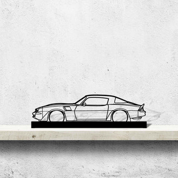 Camaro z28 1980 Silhouette Metal Art Stand