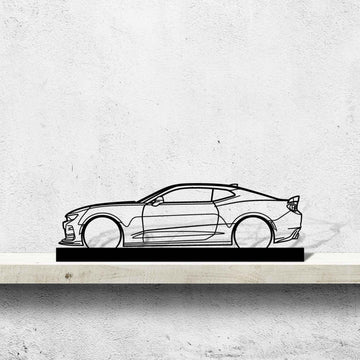 Camaro SS 1LE Silhouette Metal Art Stand
