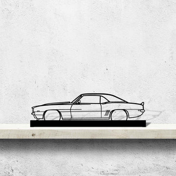Camaro 1967 Silhouette Metal Art Stand